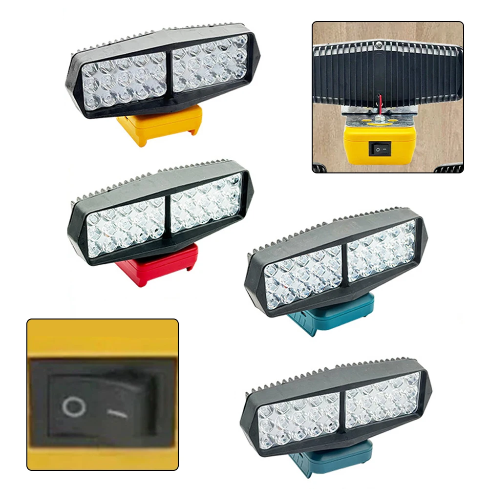 1pc 30LED Lithium Battery Work Light Maintenance Outdoor Construction Site Lighting Adjustable Brightness Levels