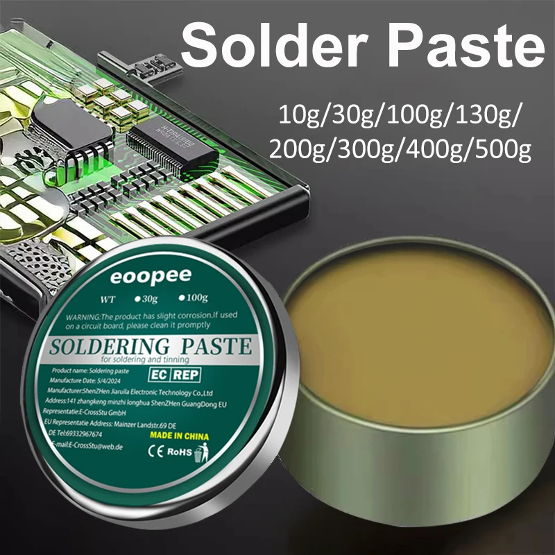 Soldering Paste Professional Welding Flux Lead-free Easy to Soldering Welding Flux Medium Temperature Repair Paste 10g/30g/100g