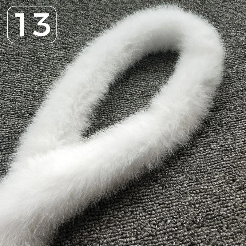 1/2m Faux Rabbit Fur Apparel Sewing Fluffy Trim Trimming Fabric for Artificial Fur Strips Cuffs DIY Accessory Garment Decoration