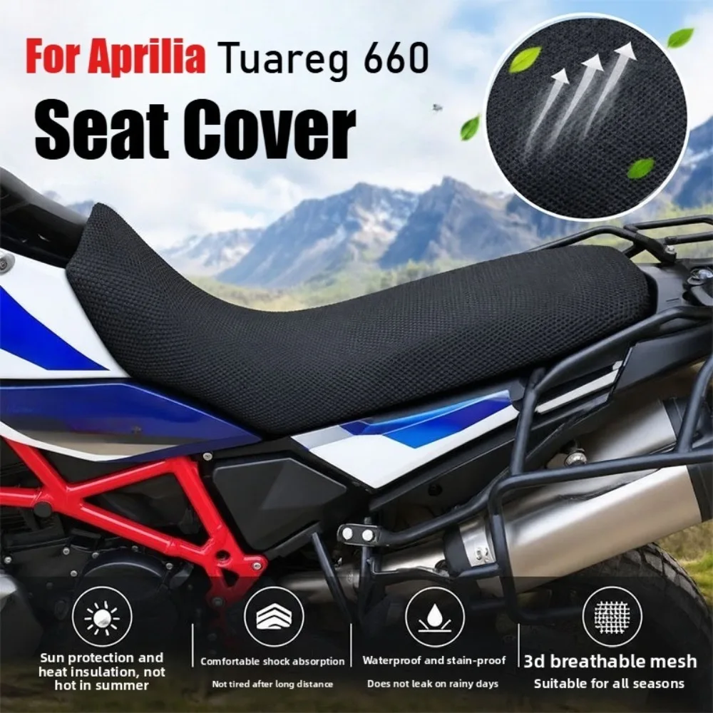 For Aprilia Tuareg660 Tuareg 660 Motorcycle Seat Cover Seat Cushion Protect Cover 3D Breathable Mesh Heat Protection Accessories