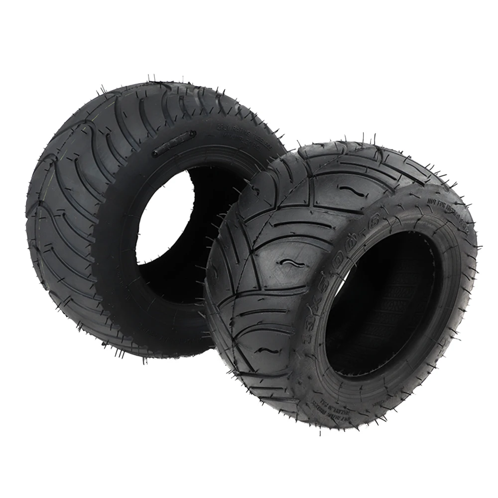 13x5.00-6 Vacuum Tire 13x6.50-6 Tubeless Tire Front Rear Tyres for Dirt Bike Go Kart ATV Quad Scooter Golf Cart Lawn Mower