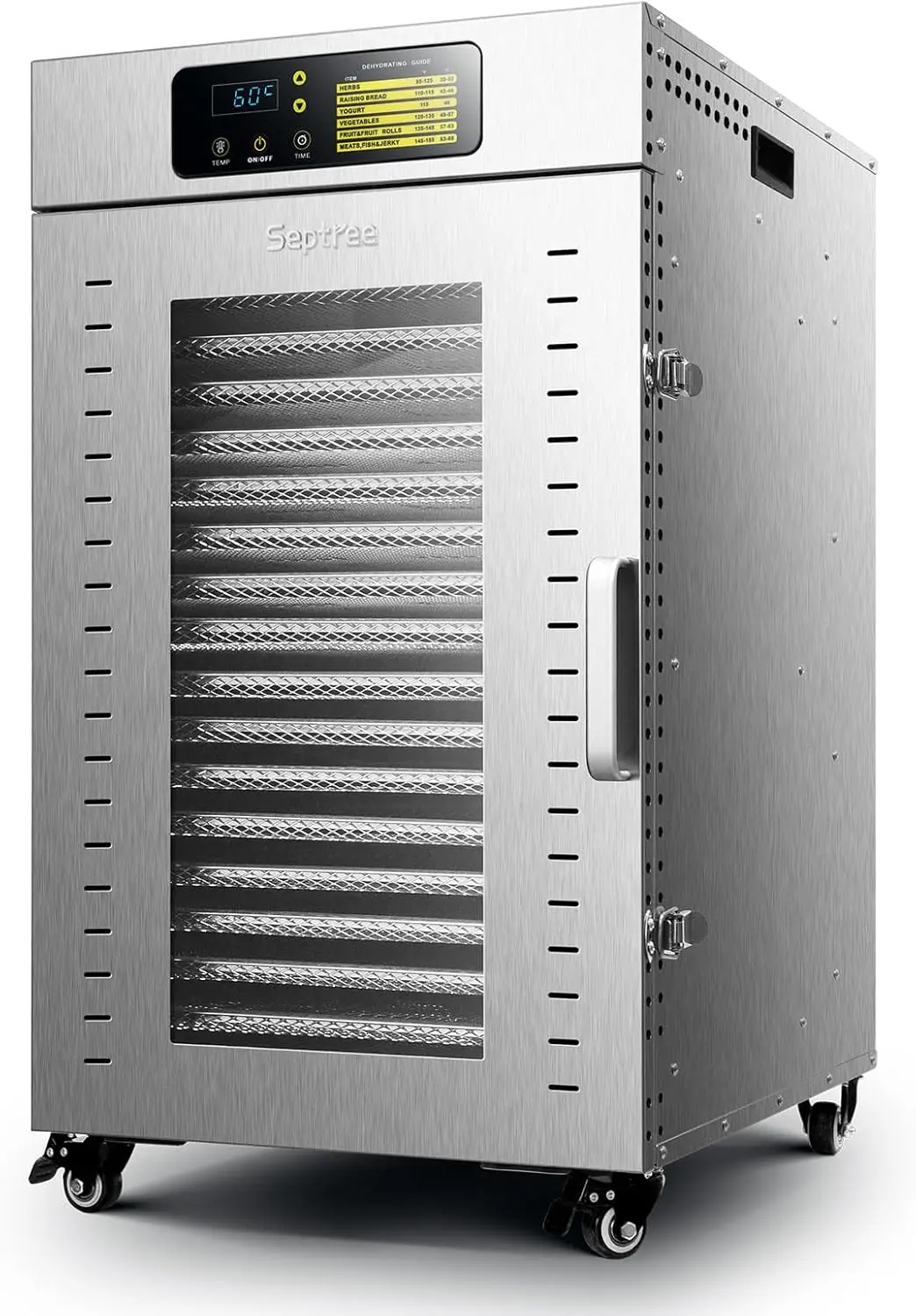 Food Dehydrator 18 Trays, 1500W Large Capacity 32.6ft² Food Dryer Machine for Jerky, Meat, Fruit, Herbs, Full Stainle