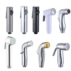 white silver ABS self clean Handheld Bathroom Bidet Shower Head Toilet Sprayer Faucet Spray Nozzle holder hose for toilet seat