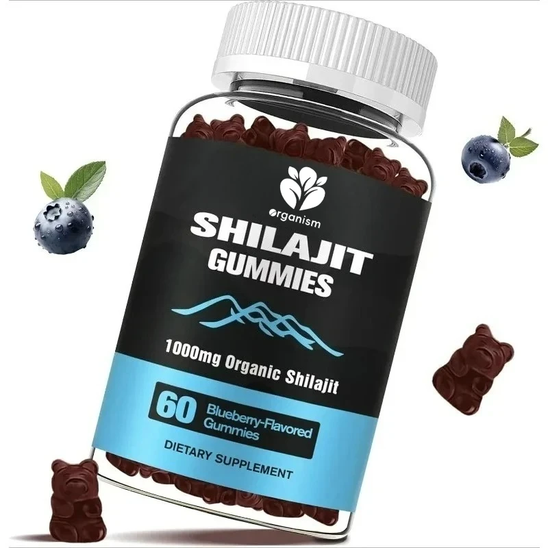

85+trace minerals, suitable for both men and women, containing 60 blueberry flavored shilajit gummies