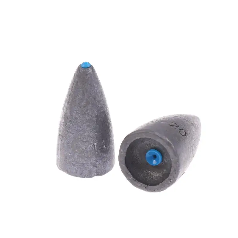 20Pcs 3.5/5/7/10/20g Lead Sinker With Plastic Core Bullet Worm Sinker For Rig Make Fishing Tackle Accessories