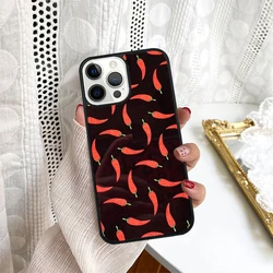 Spicy Chili Pepper Phone Case for iPhone 17 Air 16 16e 15 Plus Max for Apple 13 14 11 12 Pro Max Cover coque fundas