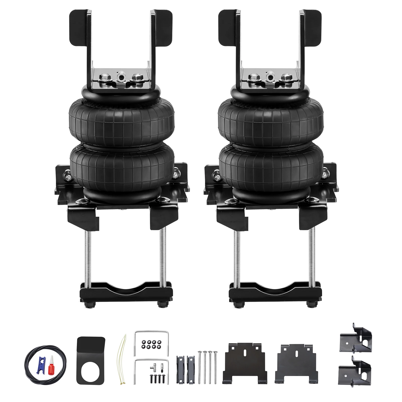 

SucceBuy Air Bag Suspension Kit Air Springs Suspension Bag Kit Compatible with 2007-2018 Chevrolet 5000 lbs Loading 5 to 100 PSI