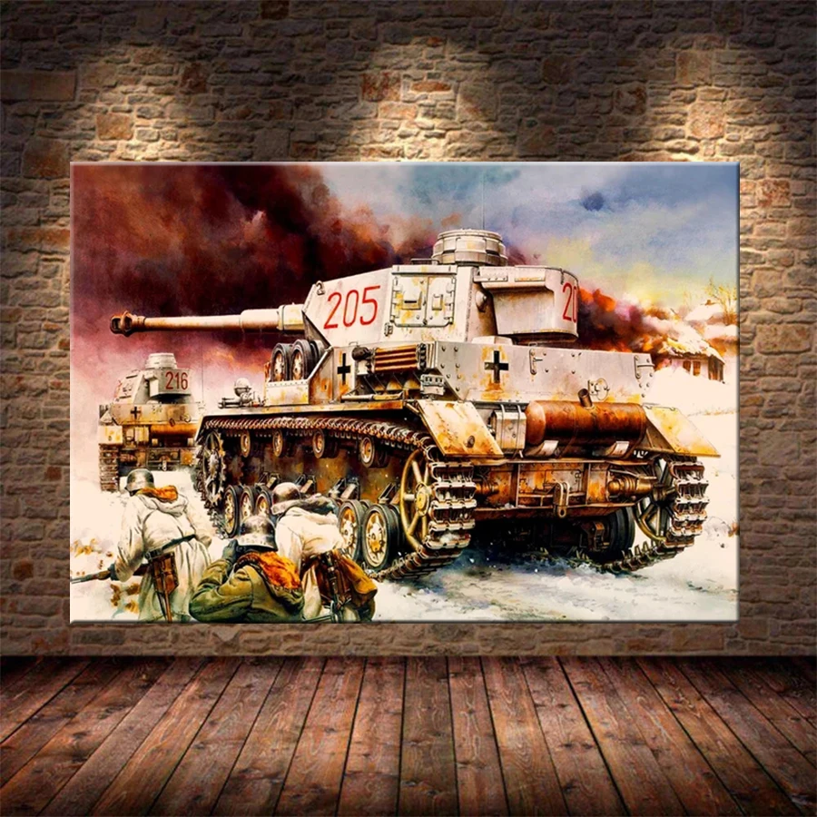 Diamond Painting Cross Stitch Tank Soldier Warfare Scene Diamond Mosaic Picture Embroidery crystal Beaded Handicraft