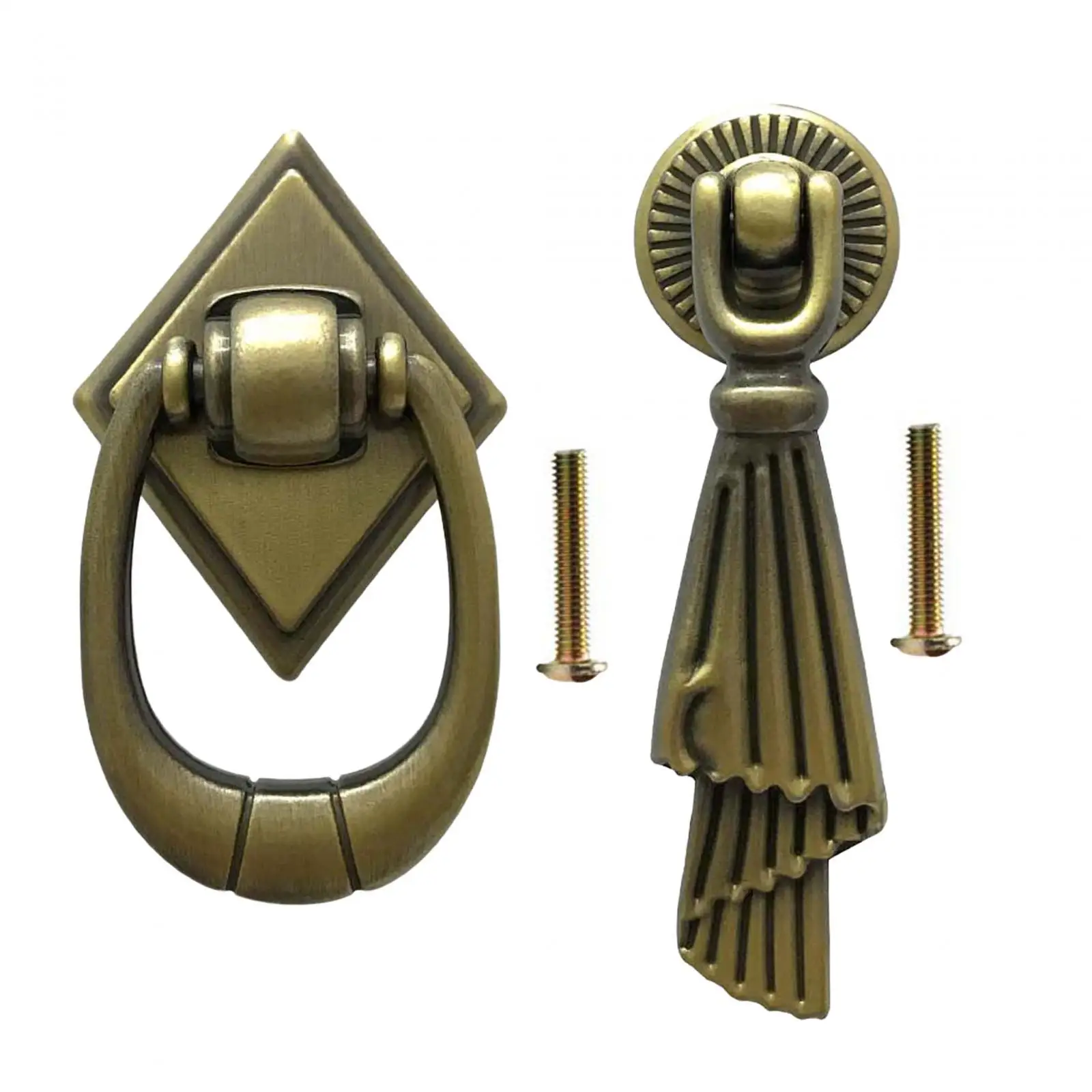 Classic Bronze Drawer Pulls - Elegant Cabinet Knobs for Dresser Restoration