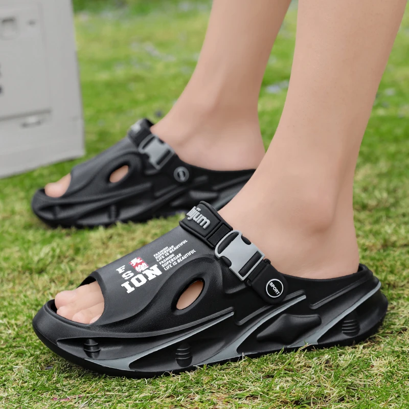 Sommer Herren Strandpantoffeln Bequeme Weiche Clogs Outdoor-Sandalen Herren Freizeitschuhe Damen Garten-Wasserschuhe Herren Strandpantoffeln – Detail 9