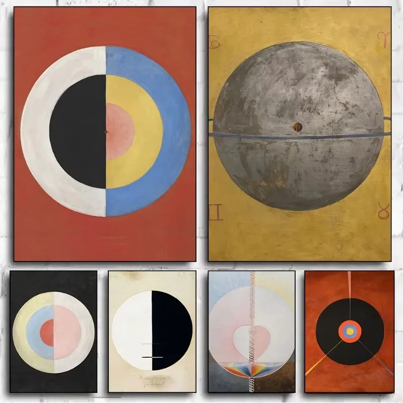 Hilma Af Klint Series Poster Print Canvas Art Pictures Home for Living Room and Bedroom Wall Modern Decor Frameless Painting