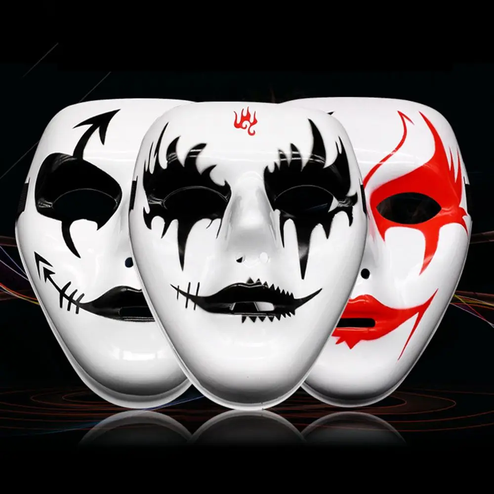 White Masquerade Cosplay Adult Mask Party Adult Costumes Accessories Horror Mask Halloween Props Full Face Mask