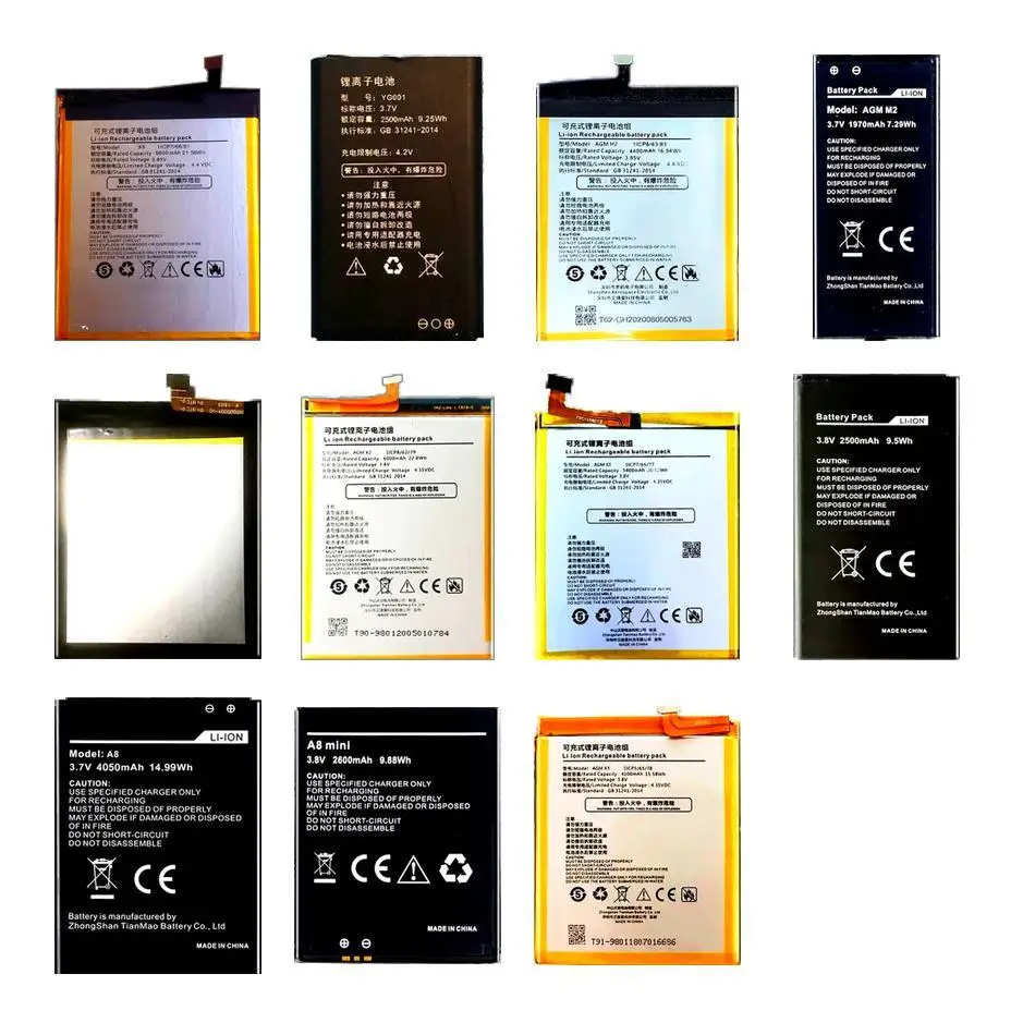 

Mobile Phone Battery Premium Replacement M6/M7 1970-6000Mah For Agm A10 A9 H3 M2 M5 M6 M7 X1 X2 X3 X5 A8 A1q Mini