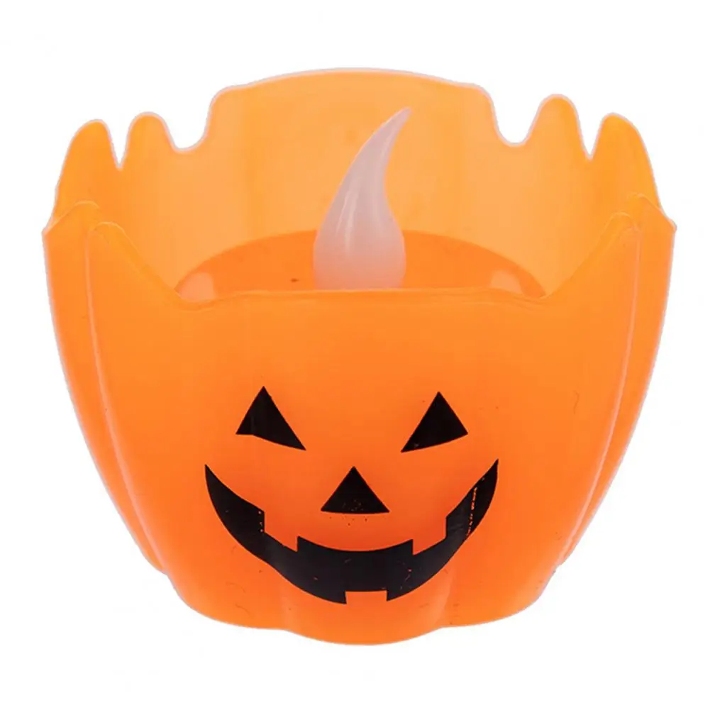 Home Decor Halloween Led Pumpkin Candle Lights Set for Indoor Outdoor Fall Decor 6 Pack Flameless Flickering for Halloween