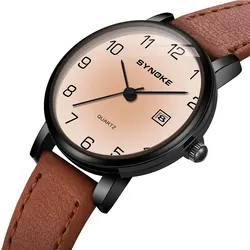 Par de relojes de pareja para hombres y mujeres, correa de cuero, movimiento japonés, reloj de cuarzo impermeable, regalo