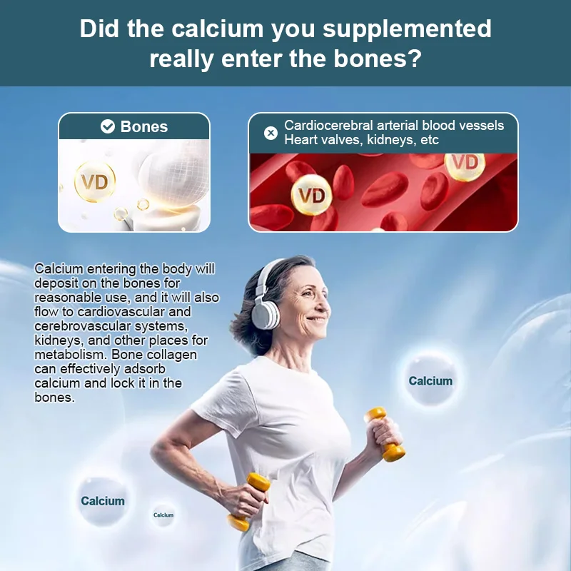 Collagen Bone Complete Capsule with Plant Calcium & Magnesium Support Bone Growth Collagen Production & Calcium Absorption