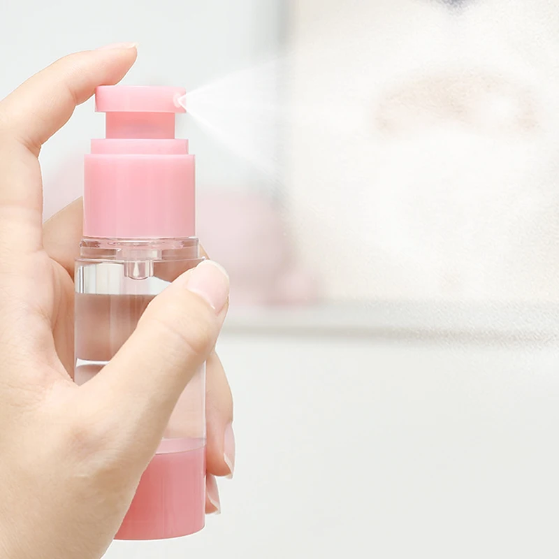 에어리스 프레스 유형 리필 용 병 스프레이 병 로션 화장품 디스펜서 여행 휴대용 수화 병