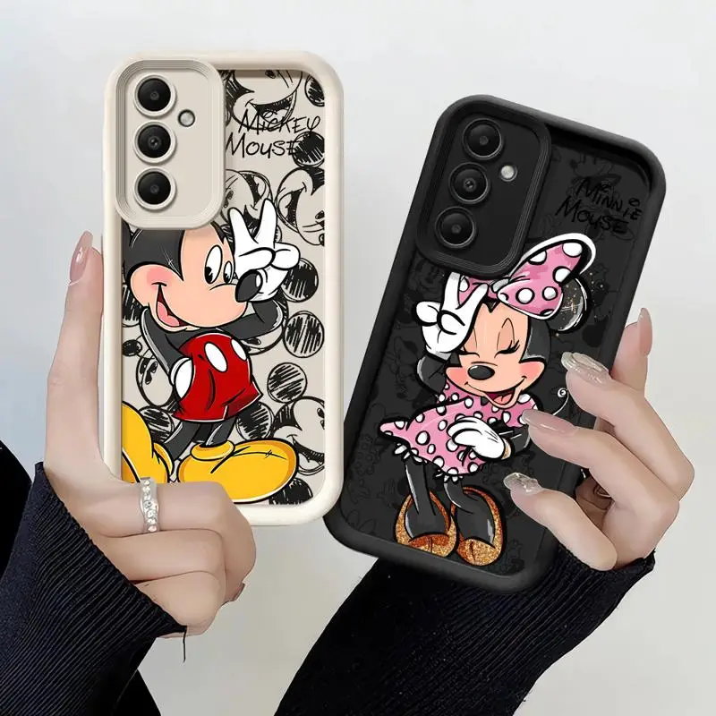 Disney Mickey Minnie Mouse Case for Xiaomi Redmi 12C 13C 12 13 4G A1 A2 Plus A3 A3x Poco X3Pro C50 C51 C61 X3FNC Phone Cover