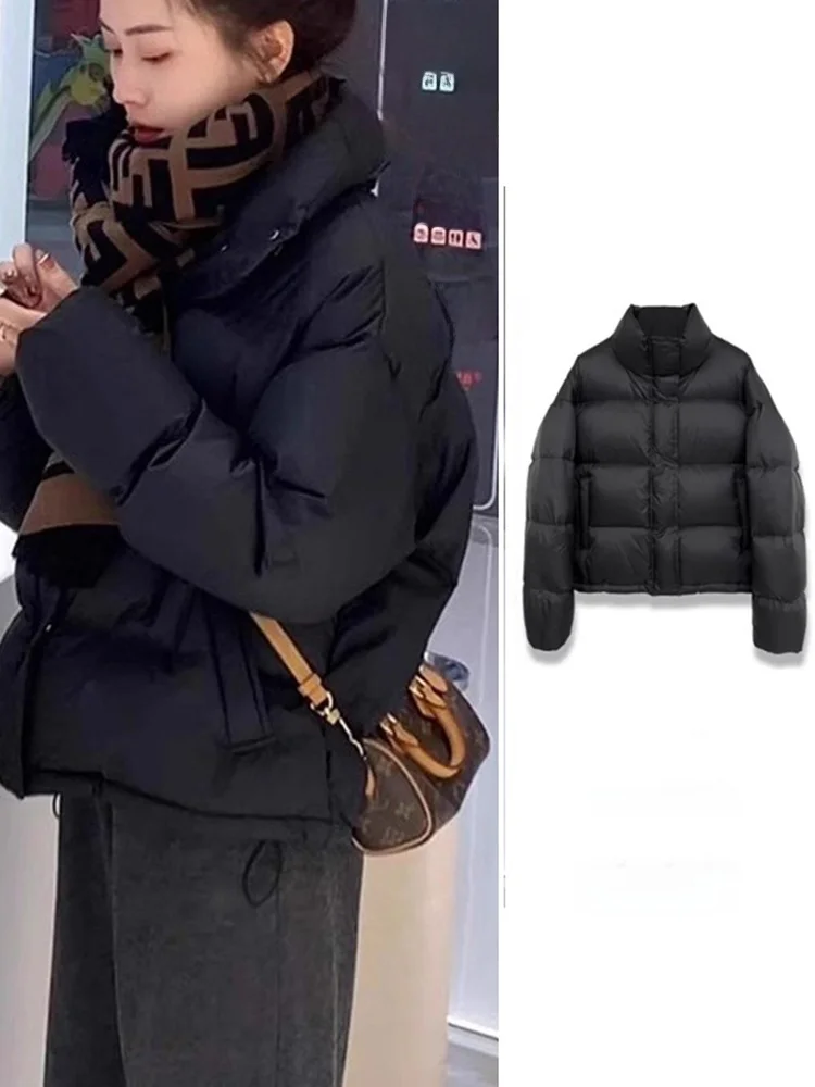 

Корейское повседневное хлопковое джинсовое пальто в Корейском стиле, женское зимнее новое хлопковое пальто с воротником Faion или привлекательное