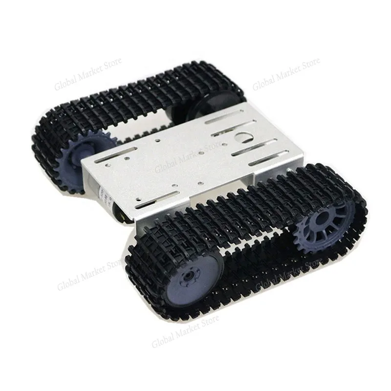 

The intelligent car chassis kit, T101 tracked tank chassis,suitable for arduino kits,crawler tank CHASSIS aluminum alloy car kit