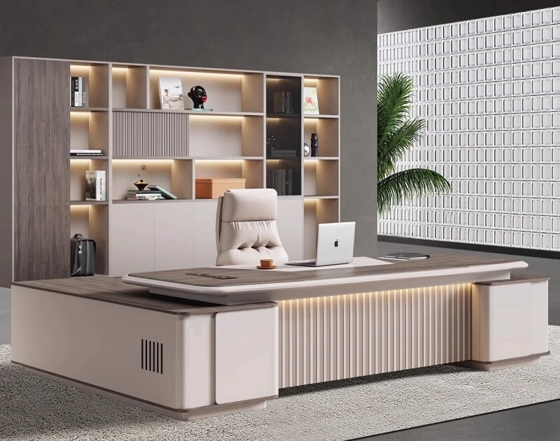 Painted boss desk simple modern light luxury high sense