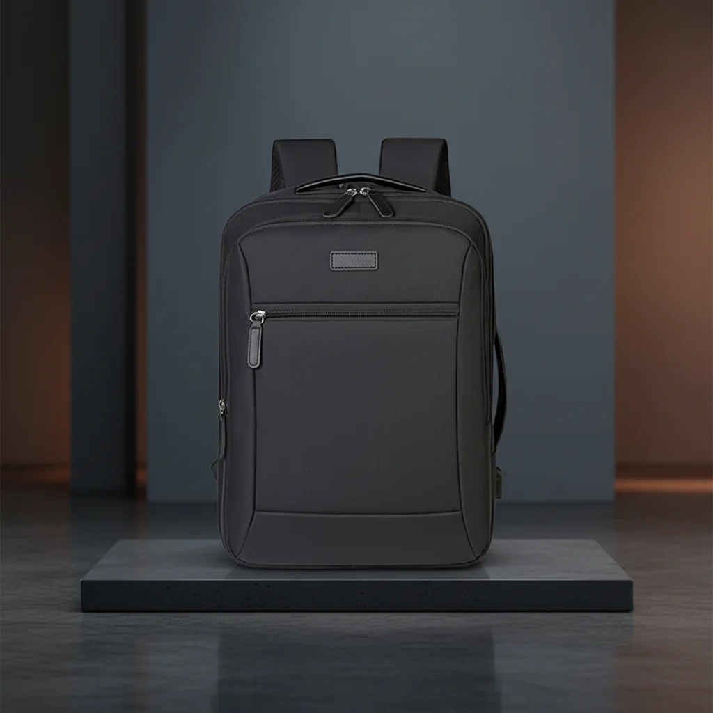 

Men's Large Capacity Backpack Business Commuter Laptop Bag Waterproof Nylon for Business