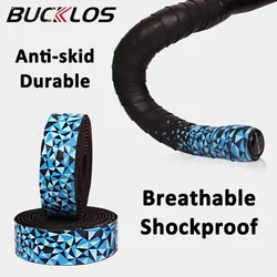BUCKLOS Gravel Road Bike Handlebar Tape PU+EVA Anti-Vibration Bicycle Straps Breathable Handle Belt Wrap Cycling Parts