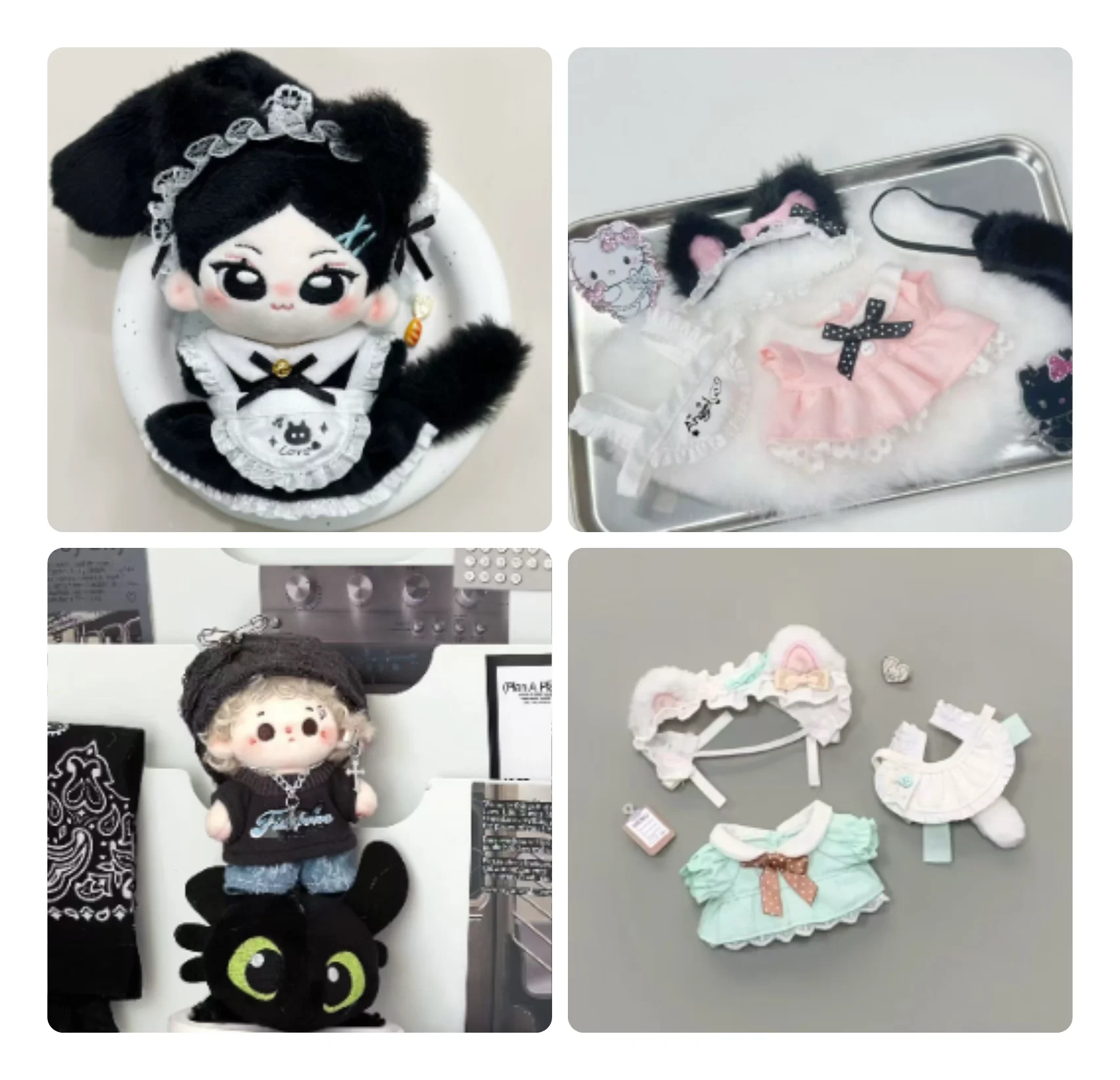 

Одежда для кукол Kawaii Cat 10 см: удобная повседневная одежда для хлопковых кукол