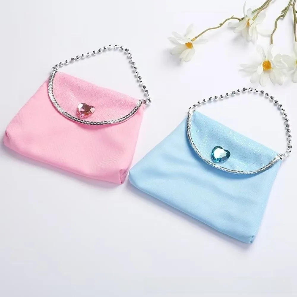 Multicolor Princess Handbag Snowflake Pattern Peach Heart Design Coin Purse Baby Girl's Size 1pc Cosplay Props Bag For Baby Girl