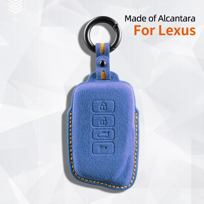 car Key Case Cover Holder Key Shell suede For For Lexus ES UX UX 300e NX LC NX GS RX GX RC 200 250 350 LS 450H 300H Keychain
