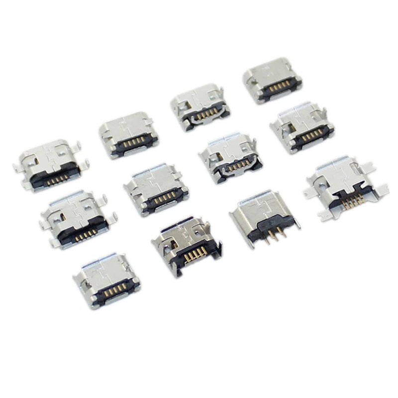 240 Pcs/Box 24 Models Micro USB Box MINI Android Mobile Phone Charging Accessories Connector Socket Jack MP3/4/5