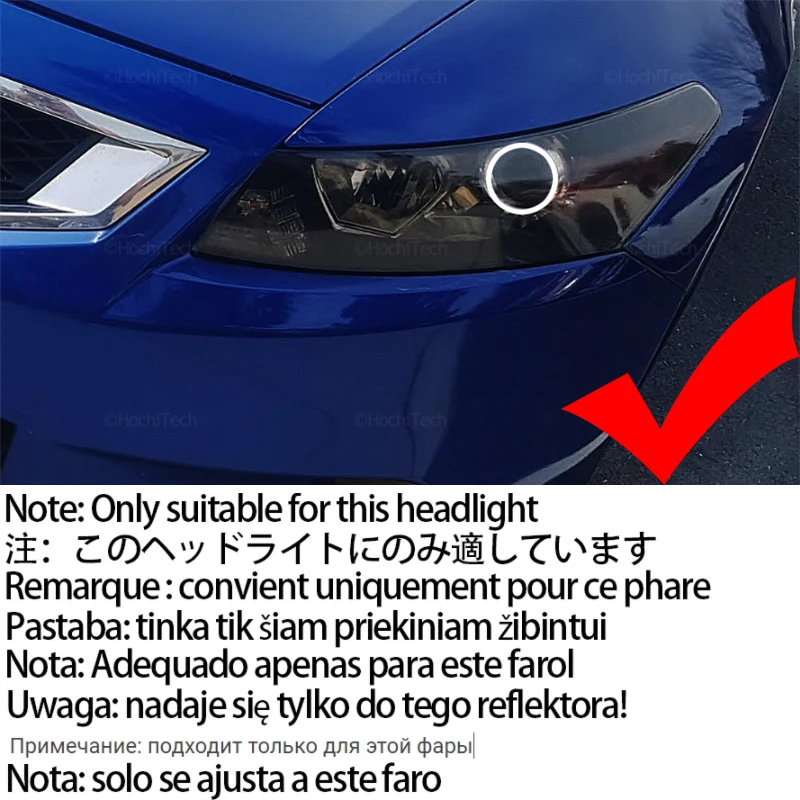 For Honda Accord VIII Euro 2008 - 2011 Car Accessories 6000K White SMD Cotton Light LED Angel Eye Ring Kit 2 Years Wattanty