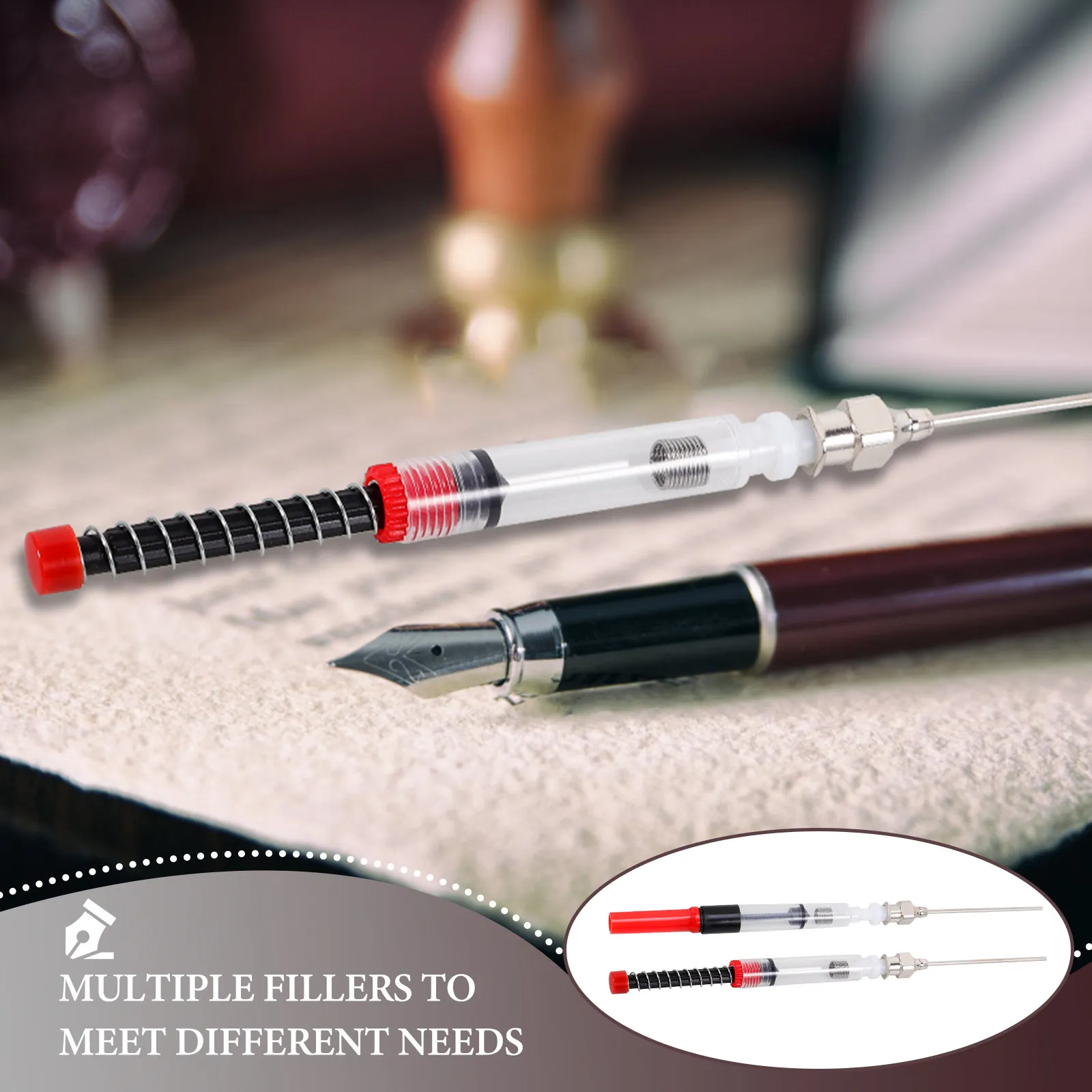 

6Pcs Pen Ink Refill Tube with High Efficiency Absorption Mechanism Leak Resistant Design Fountain Pen Accessories Kit Set