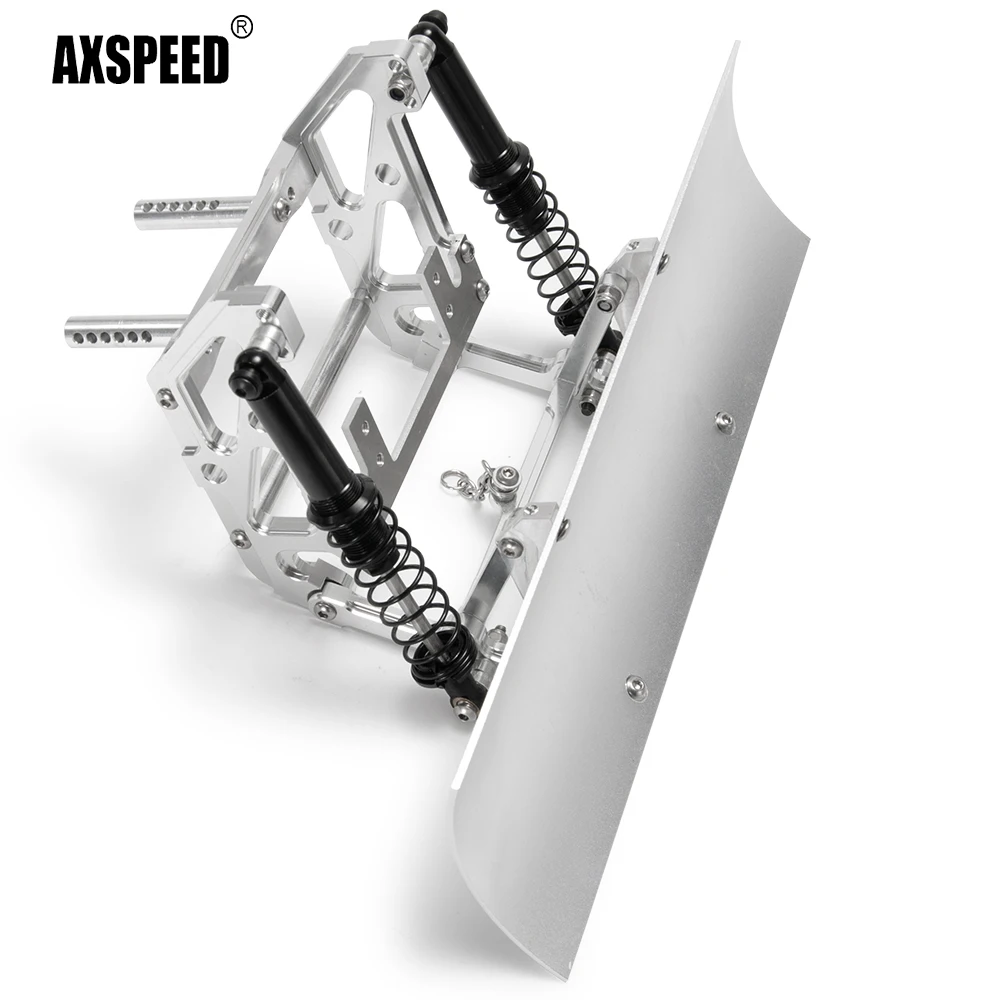 AXSPEED หิมะทรายพลั่วเครื่องมือสําหรับ 1/10 RC Crawler รถ TRX4 TRX6 Axial SCX10 II 90046 90047 90028 90027 ไถหิมะตกแต่ง Pa