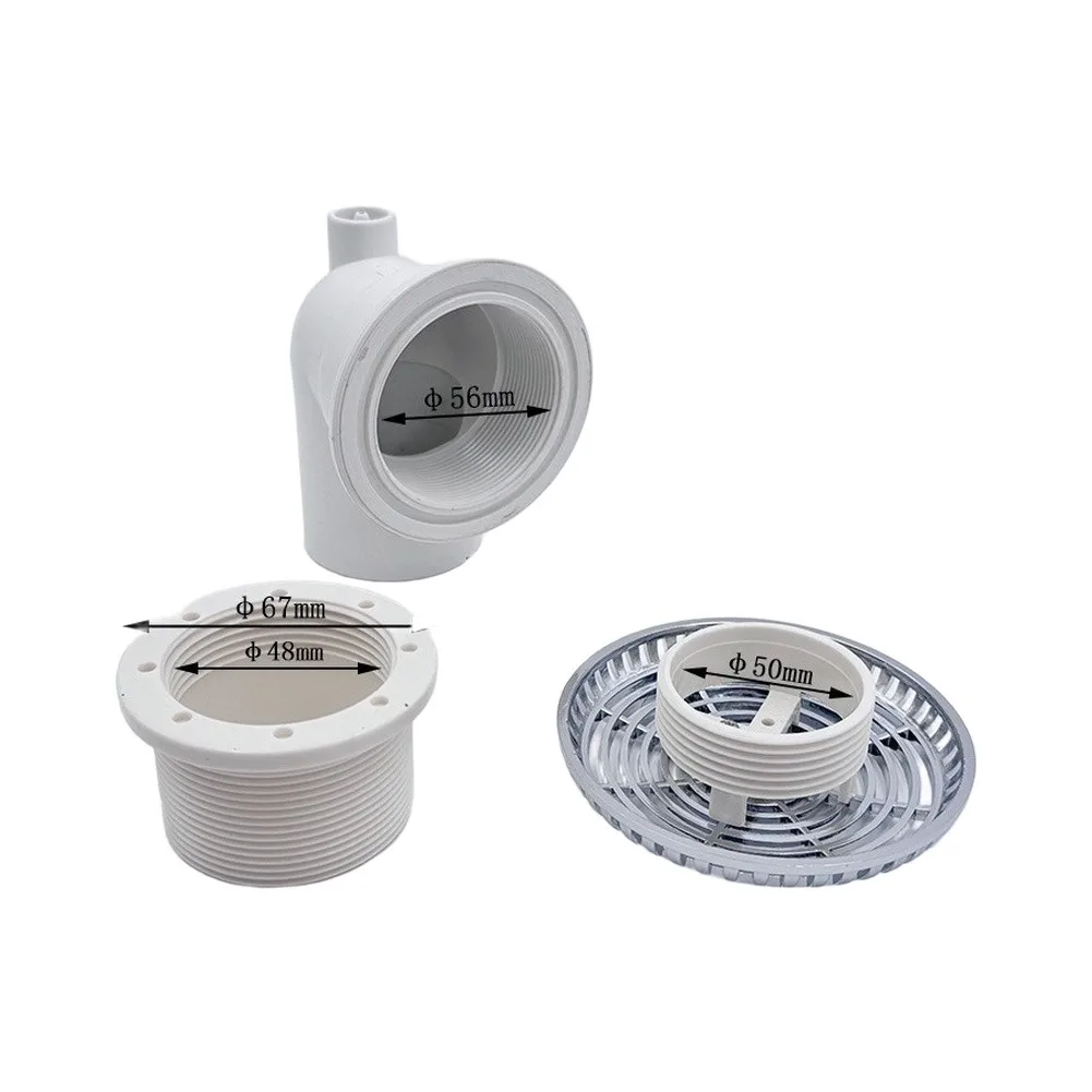 96mm PVC Massage Bathtub Nozzle With 304 Stainless Steel Jet Head, Hydrotherapy Spa Accessory For Home Tub Repair