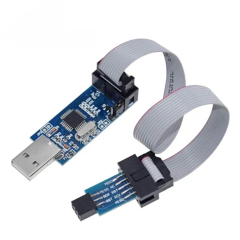 

5PCS Official USBASP USBISP AVR Programmer USB ISP USB ASP ATMEGA8 ATMEGA128 Support Win7 64Board