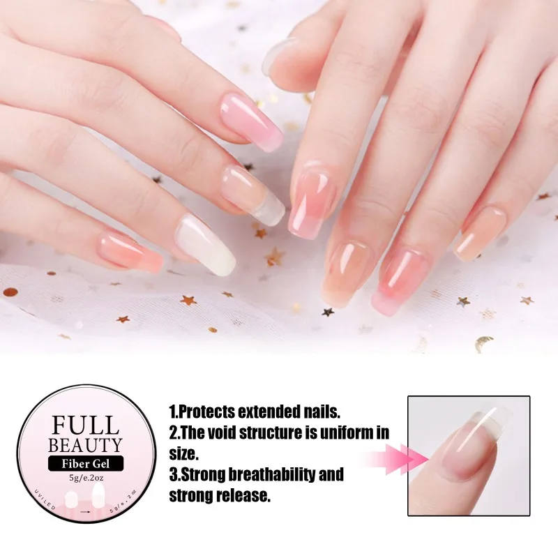 

EOEKKY Nail Extension Glue Paper Free Holder Quick Extension Nail Phototherapy Crystal Model Glue Crystal Glue