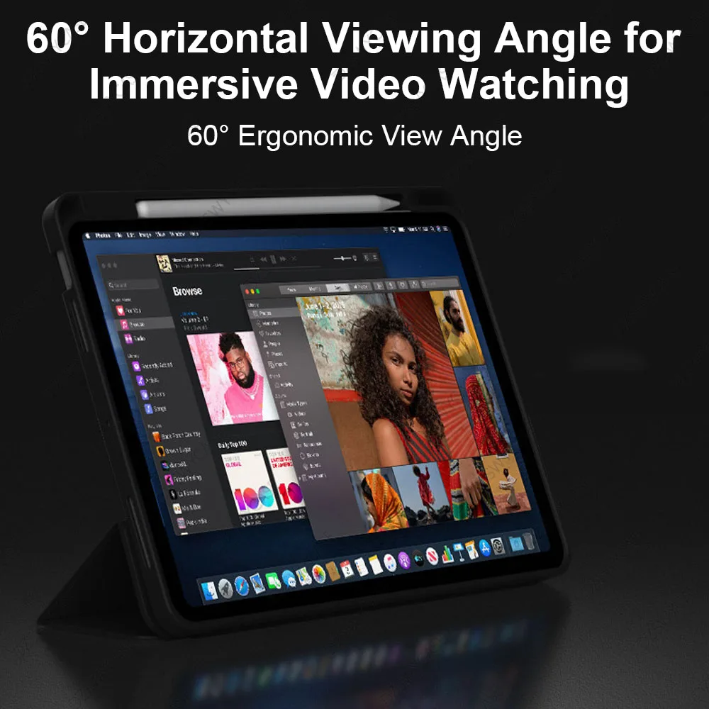 Für iPad 10. 11. A16 Mini 6 7 Pro 11 13 M4 M5 Air 11 M2/M3 Für Air 5/6/7/8 10.9 10.2 9.7 Shockpro Hülle mit seitlichem Stifthalter – Detail 13