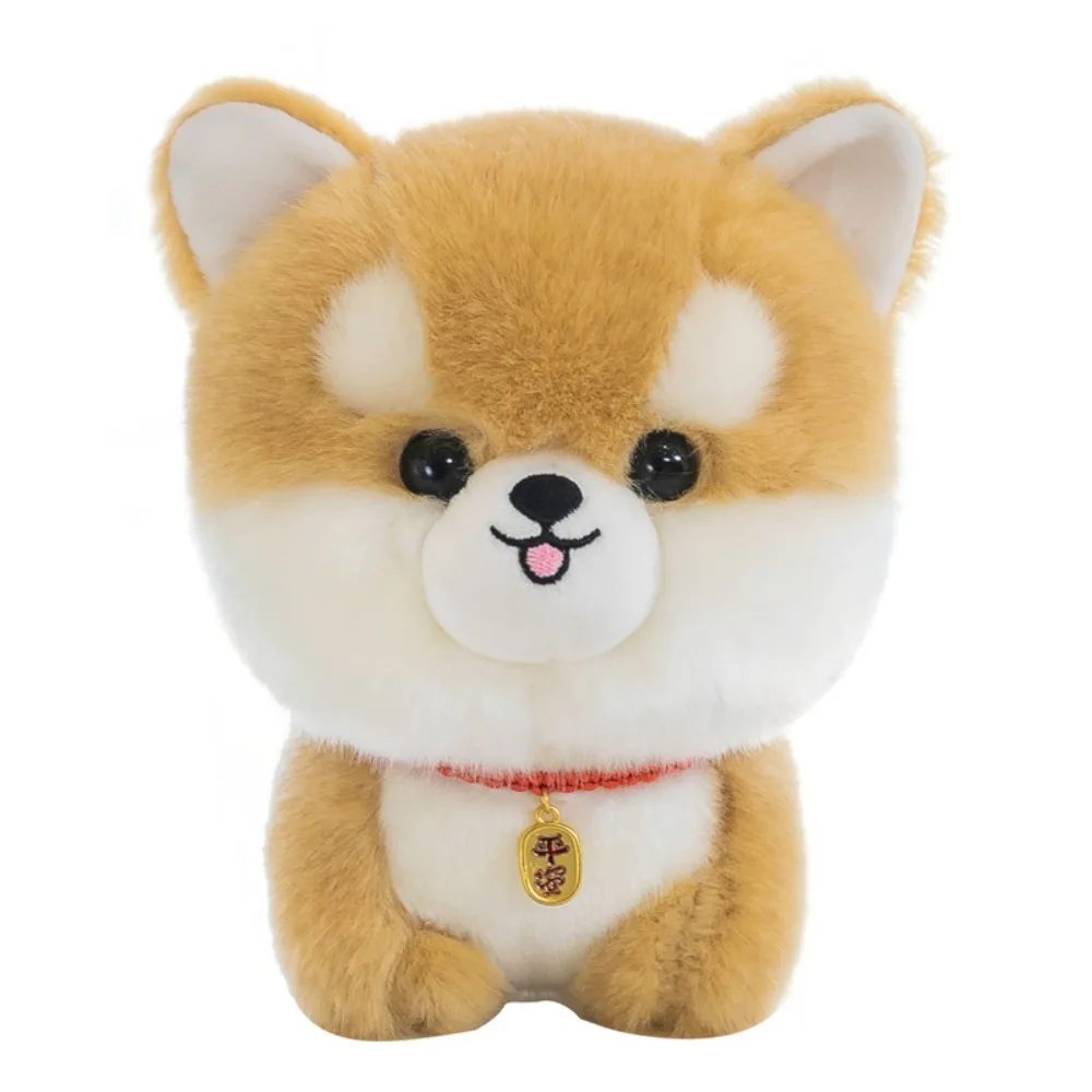 

Cute Fluffy Shiba Inu Dog Plush Toy 20cm Lifelike Animals Soft Puppy Plushies for Girls Boys Gifts