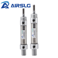 MA16 20 25 32 40 50 63 Double Acting Stainless Steel MA Mini Pneumatic Cylinder10 25 200 250 300mm Stroke Air Pressure Cylinder