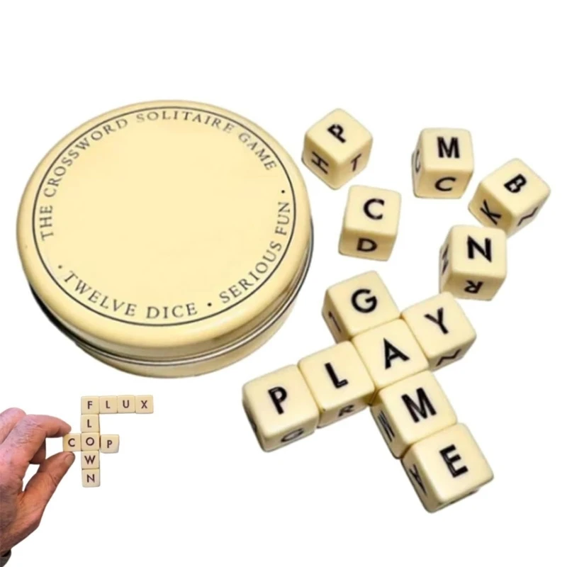 Word Building Dices Game Child Educational Toy for Children Teen Adult