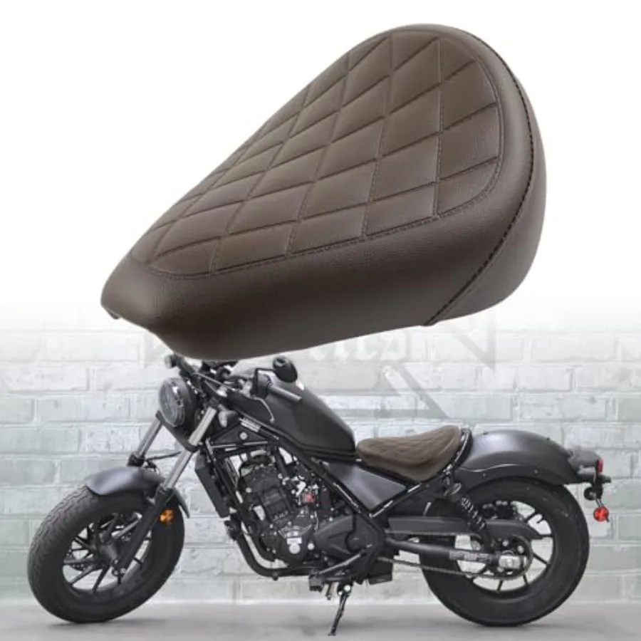 

Motorcycle Rider Solo Seat Compatible with Honda Rebel CMX300 CMX500 CMX 500 300 2017 2018 2019 2020 2021 2022 2023 2024 2025 M