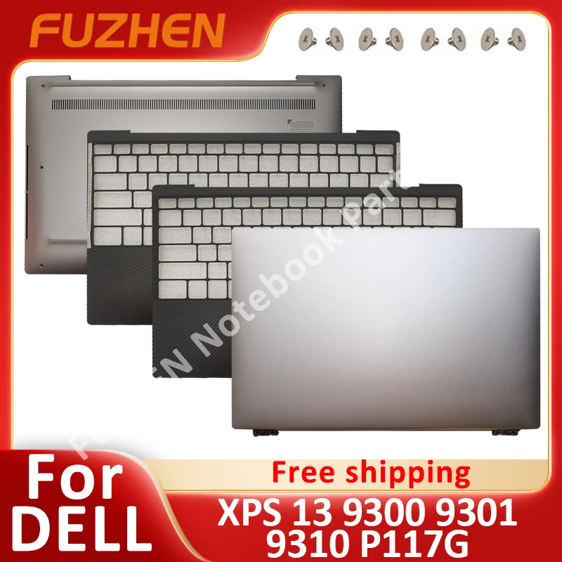 

For Dell XPS 13 9300 93019310 P117G LCD Back Cover 020NM1 Upper Cover 0Y75C4 / 01YN9Y Bottom Case 0T3Y7G 13.4 Inch Case