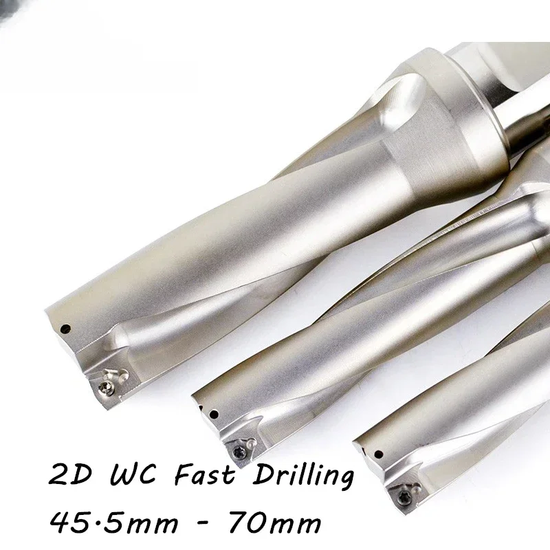 2d 45mm -50mm, 50mm-55mm, 55mm-59mm 59-70mm Wc Indexable Drills Bit Deviation Drilling Fast U Drill Bits