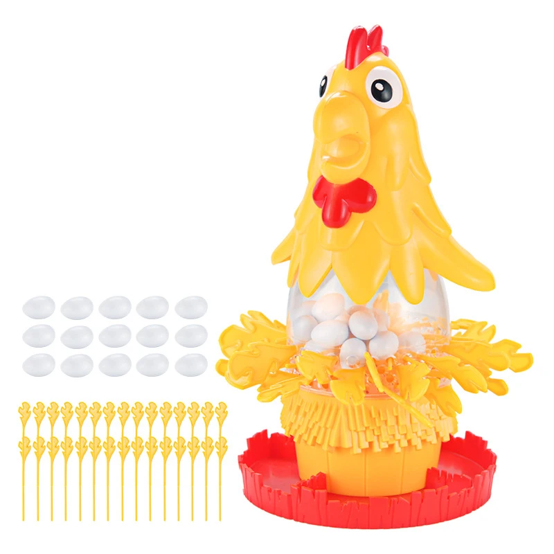 Funny Hen Laying Eggs Hair Pulling board Game Stick Family Gathering Interactive Tabletop Game Egg Drop Toys for party gift kids