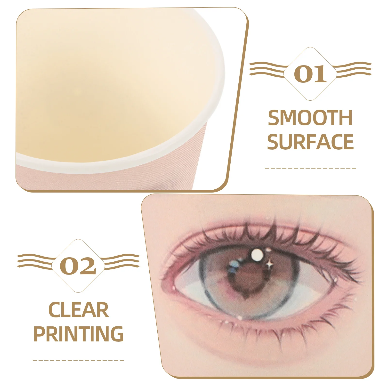 

20Pcs Eyelash Practice Cups Soft Comfortable Durable Lash Extension Training Kits for All Skill Levels Lash Mannequin