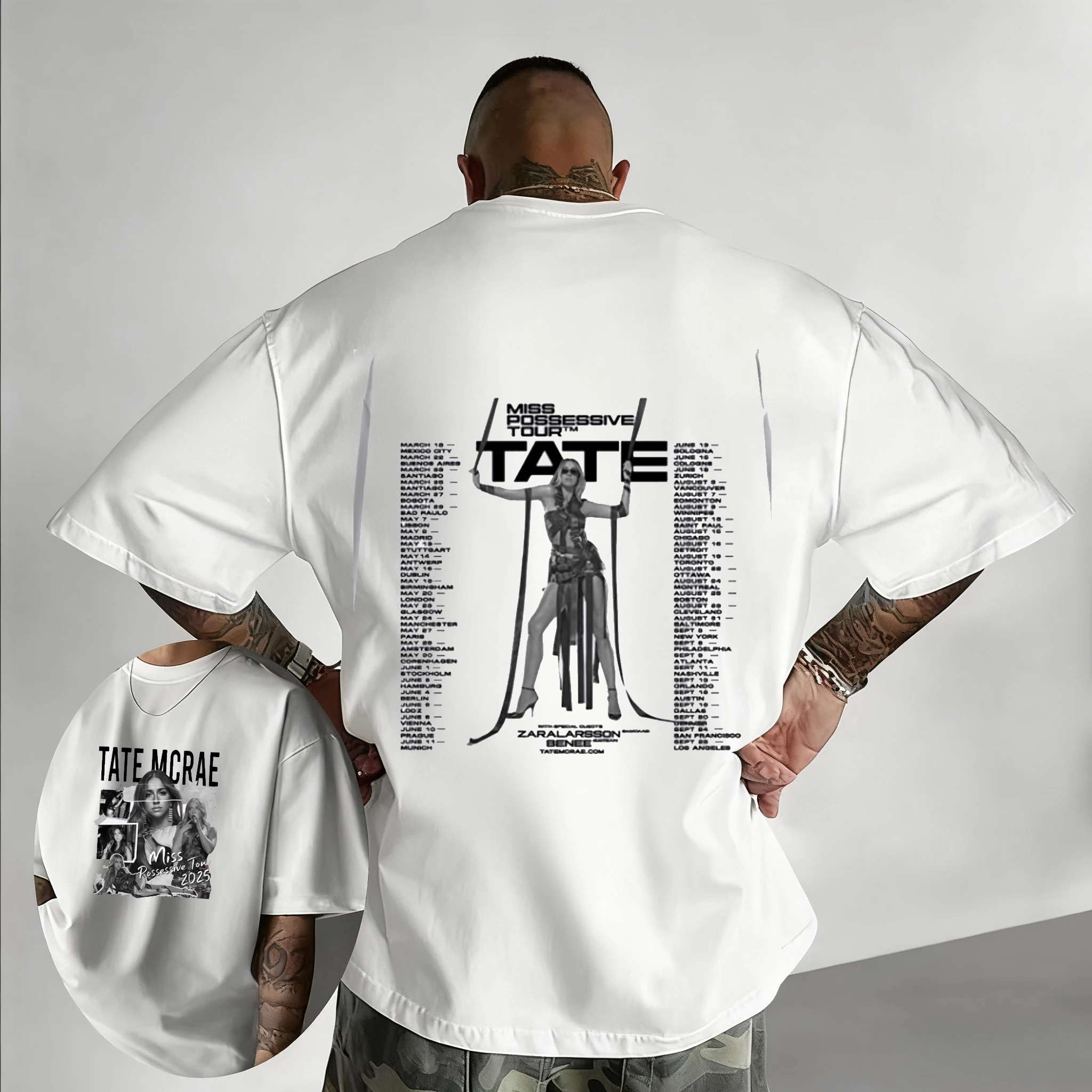 تي شيرت كلاسيكي من Miss Tate McCray's Possession Journey للرجال والنساء، تي شيرت صيفي عصري مطبوع 100% من القطن الخالص