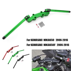 NINJA650 NINJA650F Clip on Adjustable Handlebars Motorcycle Handle Bar For KAWASAKI NINJA 650 650F 2006-2016