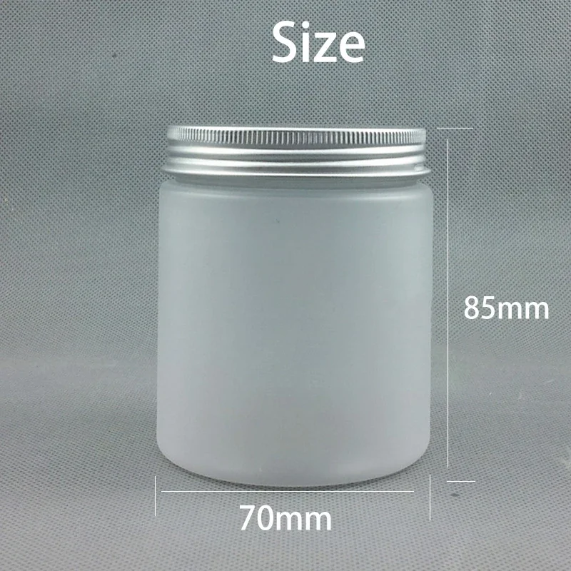 250g Matte Plastic Cream Jar Cosmetic 250ml Makeup Gel Face Mask Lotion Packing Candy Tea Travel Refillable Bottle 10pcs