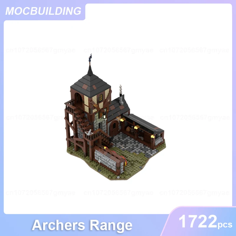 Archers medievali gamma modello MOC Building Blocks fai da te assemblare mattoni castello architettura Display raccogliere giocattoli di natale regali 1722 pezzi